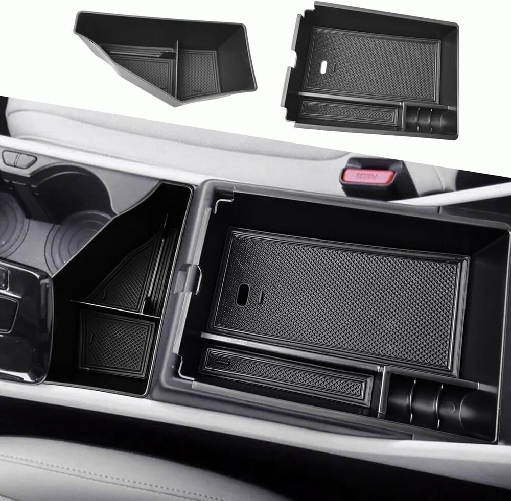 HGWEI 2 Pack Center Console Organizer Compatible With 2023-2026 Kia Sportage